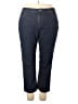 Just My Size Chevron-herringbone Blue Jeans Size 20 - photo 1