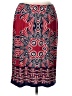 Sunny Leigh Print Red Casual Skirt Size L - photo 1