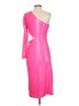 L'Agence 100% Polyester Pink Cocktail Dress Size 4 - photo 2