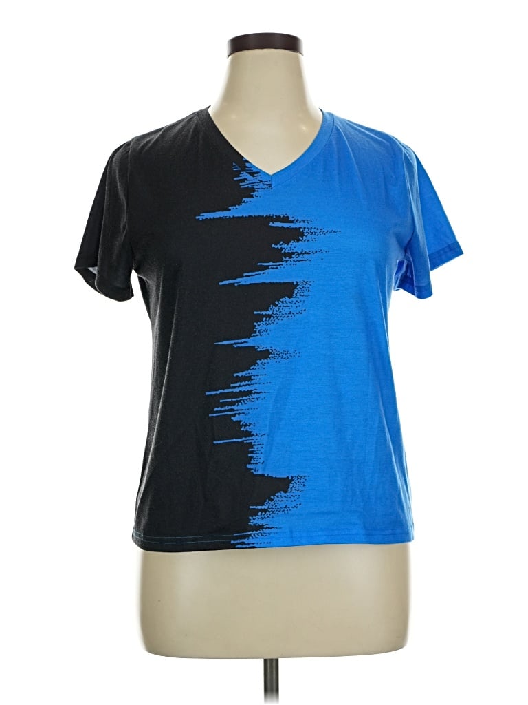 Pre-owned Unbranded Active T-shirt In Blue