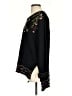 Johnny Was 100% Cotton Paisley Black Pullover Sweater Size S - photo 5