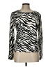Stephanie Rogers 100% Acrylic Animal Print Ivory Pullover Sweater Size L - photo 1