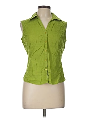 St. John's Bay Sleeveless Button-Down Shirt (view 1)