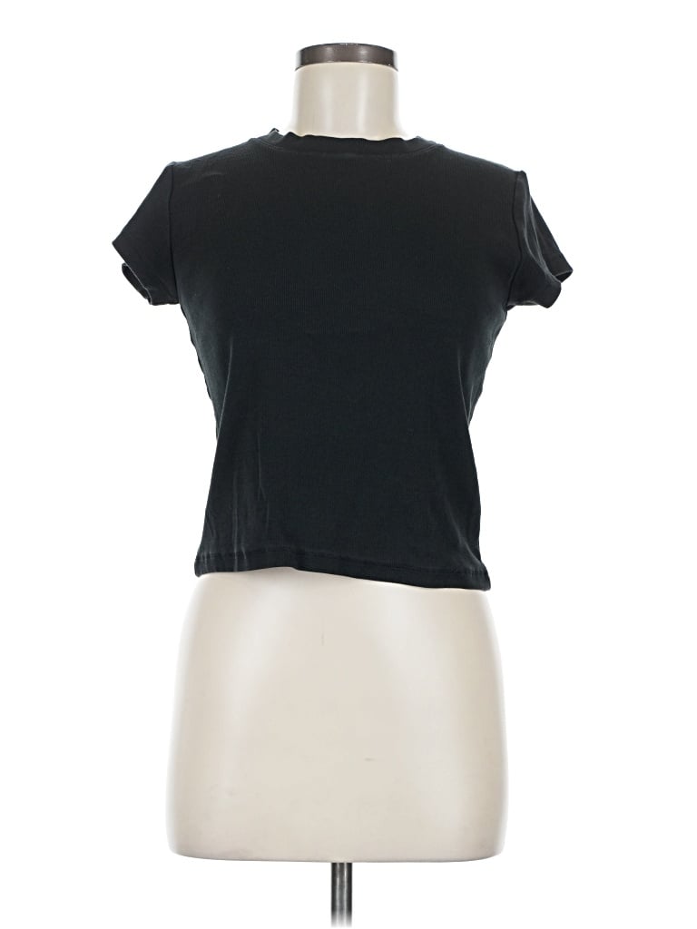 Pre-owned Madewell Short Sleeve T-shirt In Black