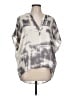 BCBGMAXAZRIA Tie-dye Gray Sleeveless Blouse Size L - photo 1