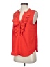 J.Crew 100% Polyester Red Orange Sleeveless Blouse Size S - photo 1