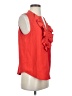 J.Crew 100% Polyester Red Orange Sleeveless Blouse Size S - photo 4