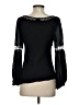 Daslu Solid Black Long Sleeve Blouse Size S (estimated) - photo 2