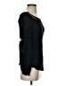 Daslu Solid Black Long Sleeve Blouse Size S (estimated) - photo 4