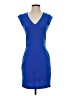 H&M Solid Blue Cocktail Dress Size 4 - photo 1