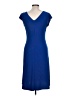 Blu Sage Solid Blue Cocktail Dress Size L - photo 2