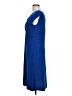 Blu Sage Solid Blue Cocktail Dress Size L - photo 5