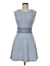 Teeze Me 100% Polyester Tweed Blue Cocktail Dress Size 7 - photo 1