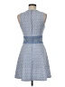 Teeze Me 100% Polyester Tweed Blue Cocktail Dress Size 7 - photo 2