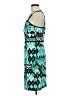 Gabby Skye 100% Polyester Graphic Teal Casual Dress Size 8 - photo 5