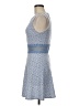 Teeze Me 100% Polyester Tweed Blue Cocktail Dress Size 7 - photo 5
