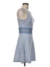 Teeze Me 100% Polyester Tweed Blue Cocktail Dress Size 7 - photo 4