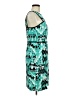Gabby Skye 100% Polyester Graphic Teal Casual Dress Size 8 - photo 4