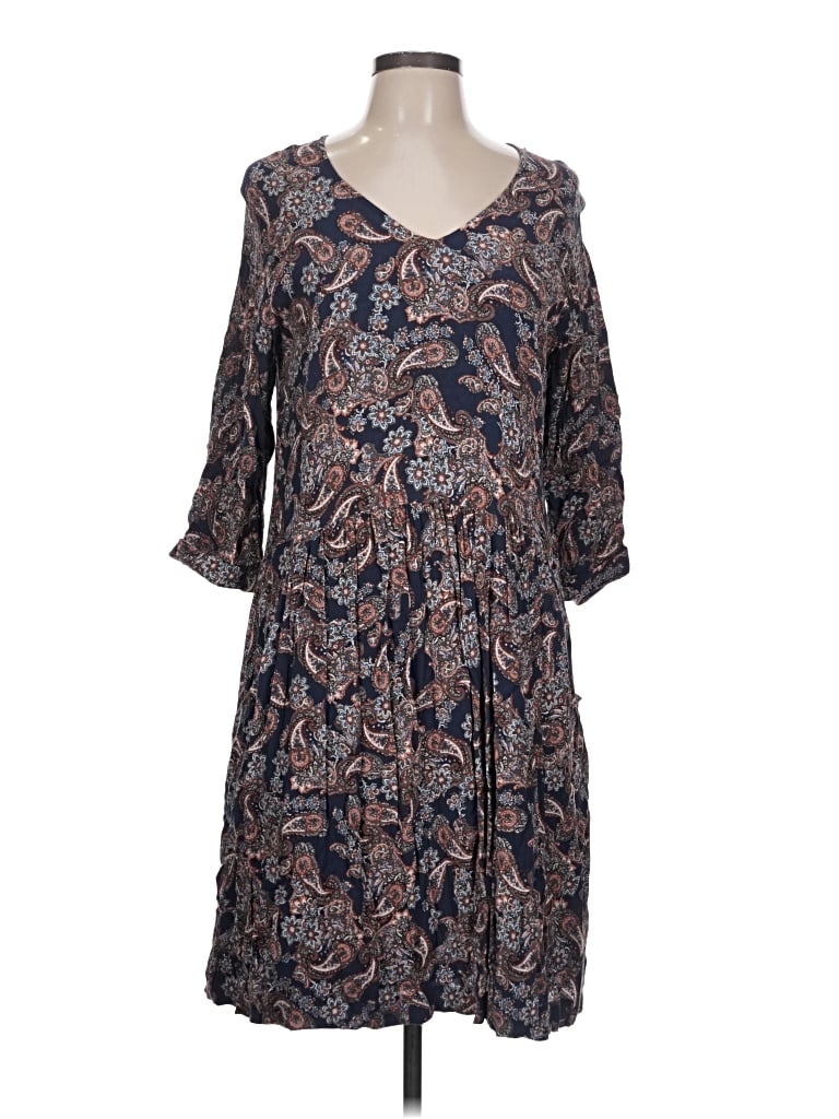 Pre-owned Garnet Hill Casual Dress In Blue