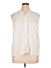 Chico's Ivory Sleeveless Button-Down Shirt Size XL - photo 1