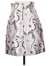 MSGM 100% Polyester Paisley Silver Formal Skirt Size EU (IT) 40 / US 4 - photo 2