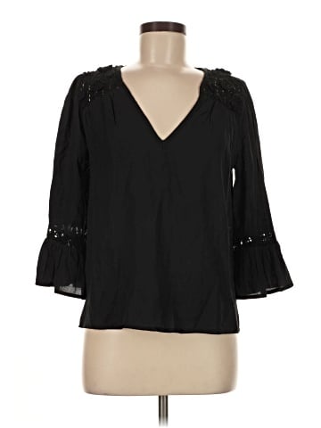Aqua 3/4 Sleeve Blouse (view 1)