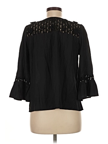 Aqua 3/4 Sleeve Blouse (view 2)