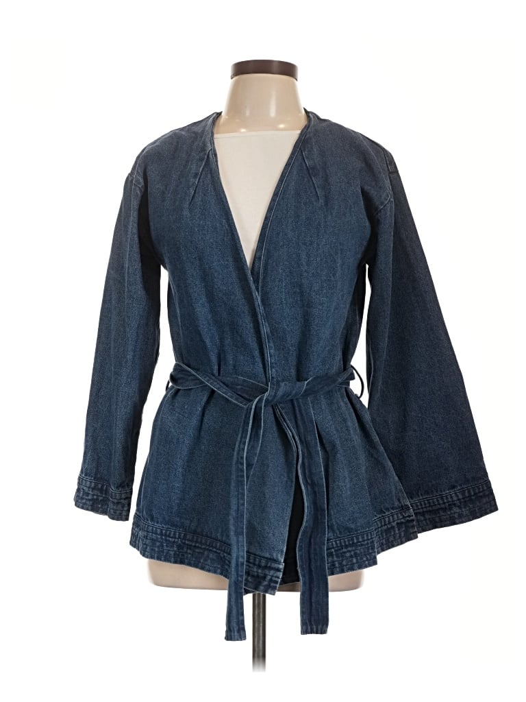 Pre-owned Neon Rose Denim Jacket In Blue
