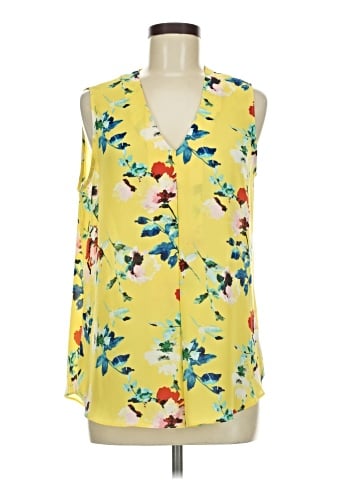 Rose + Olive Sleeveless Blouse (view 1)