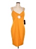 Bebe Orange Cocktail Dress Size XL - photo 1