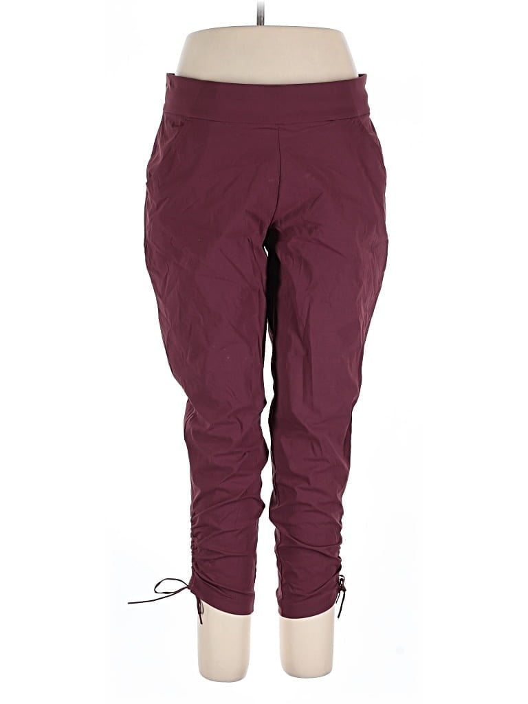 Pre-owned Columbia Active Pants In Burgundy