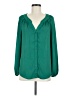 Bellatrix 100% Polyester Green Long Sleeve Blouse Size M - photo 1