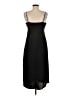 J.Crew 100% Polyester Solid Black Casual Dress Size 8 - photo 2
