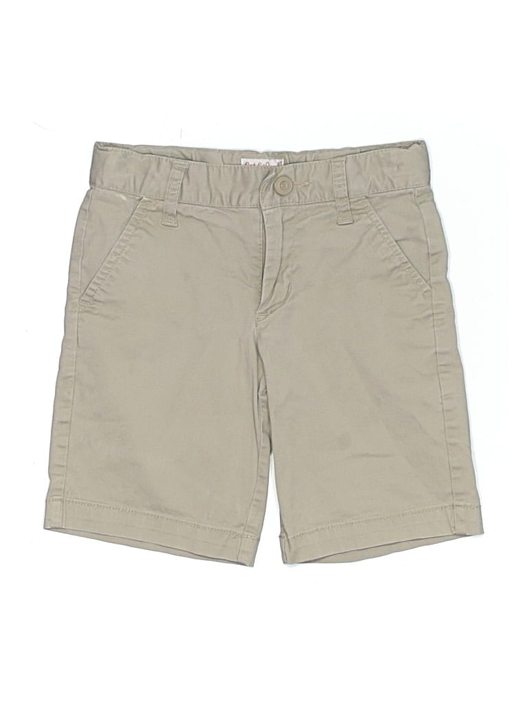 Pre-owned Cat & Jack Kids' Khaki Shorts In Tan