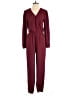 Prettygarden 100% Polyester Solid Burgundy Jumpsuit Size M - photo 1