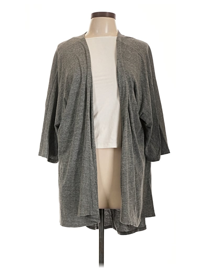 Pre-owned Lularoe Kimono In Gray