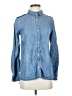 Holding Horses Blue Long Sleeve Button-Down Shirt Size S - photo 1