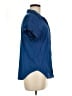 NY Collection Blue Short Sleeve Blouse Size M - photo 4