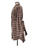 Marissa Webb Plaid Brown Casual Dress Size M - photo 5