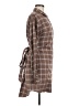 Marissa Webb Plaid Brown Casual Dress Size M - photo 4