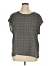 Chaus 100% Polyester Gray Short Sleeve Top Size XL - photo 1