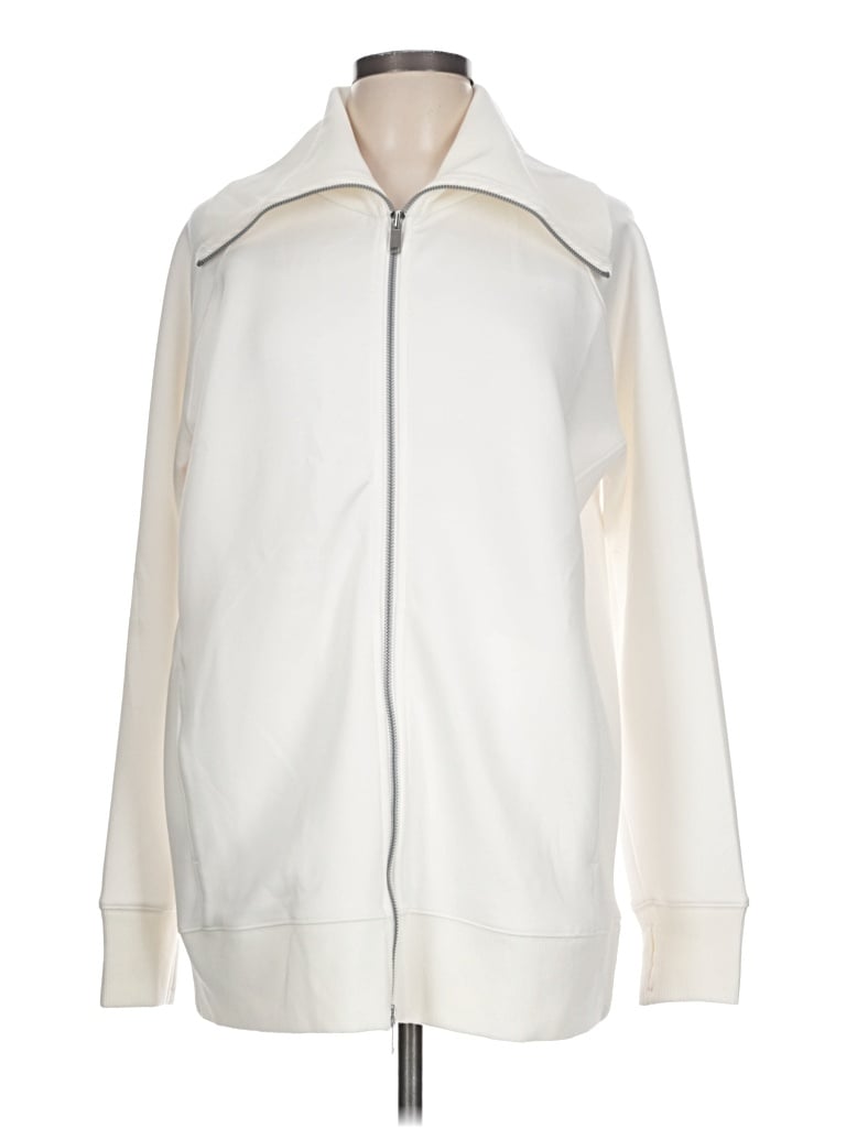 Pre-owned Spanx Track Jacket In White