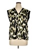 DKNY 100% Polyester Animal Print Green Sleeveless Blouse Size XL - photo 1