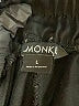 Monki Solid Black Casual Pants Size L - photo 4