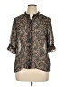 CeCe 100% Polyester Floral Gray 3/4 Sleeve Blouse Size XL - photo 1