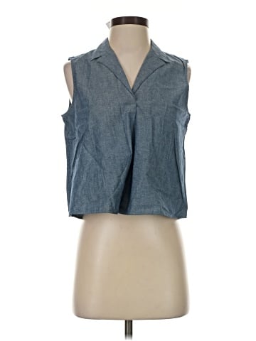 Banana Republic Factory Store Sleeveless Button-Down Shirt (view 1)