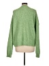 H&M Solid Green Pullover Sweater Size L - photo 2