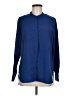 Paraphrase 100% Polyester Blue Long Sleeve Blouse Size M - photo 1