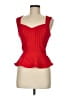 Topshop Red Sleeveless Blouse Size 6 - photo 1