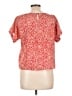 I Love H81 100% Polyester Red Short Sleeve Blouse Size L - photo 2